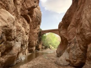 a bridge over a river