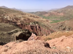 a landscape of a valley