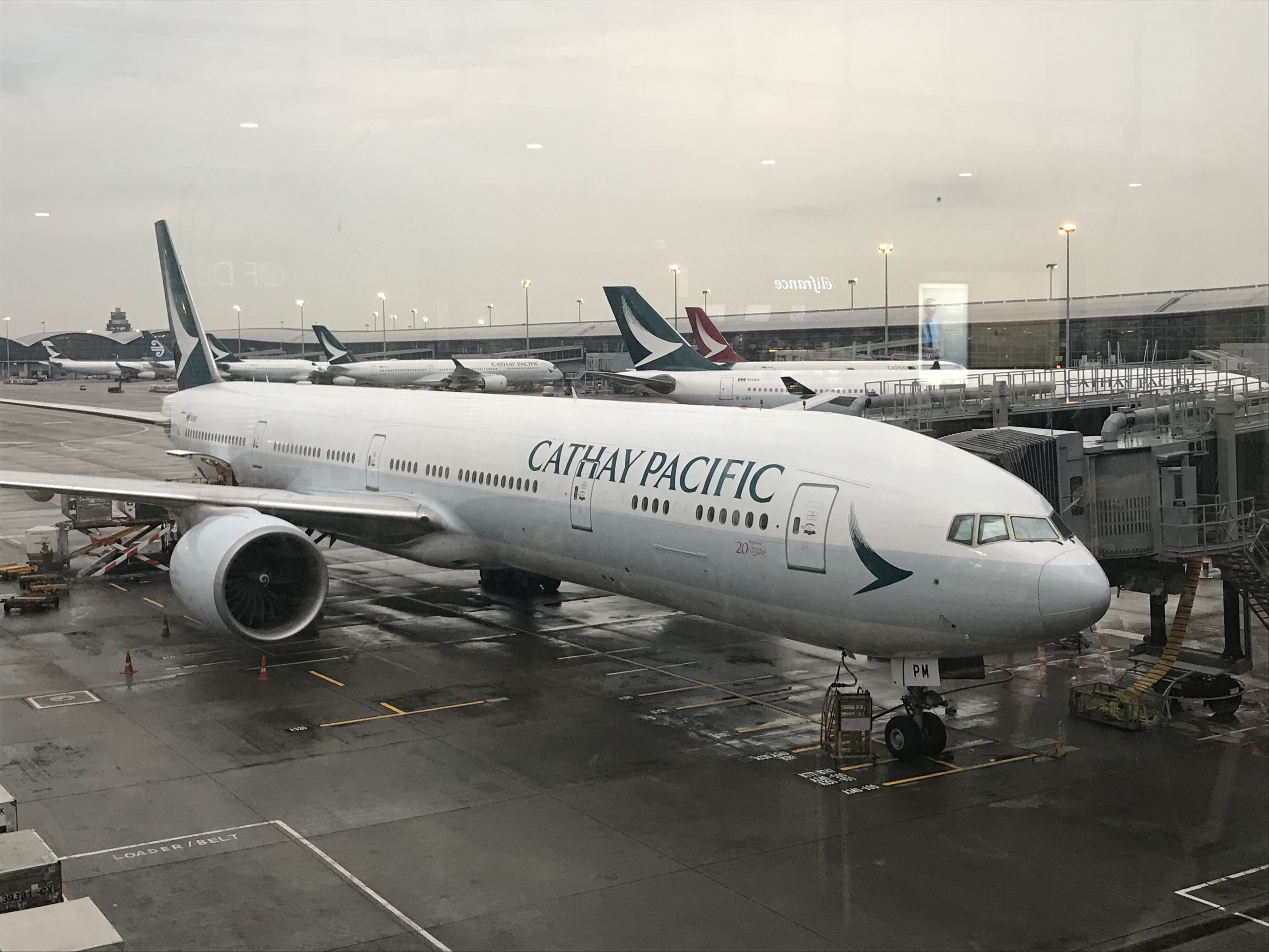 a large white airplane on a tarmac