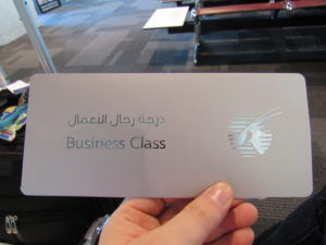 Qatar Airways Boarding Pass Holder
