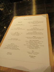 Drinks List