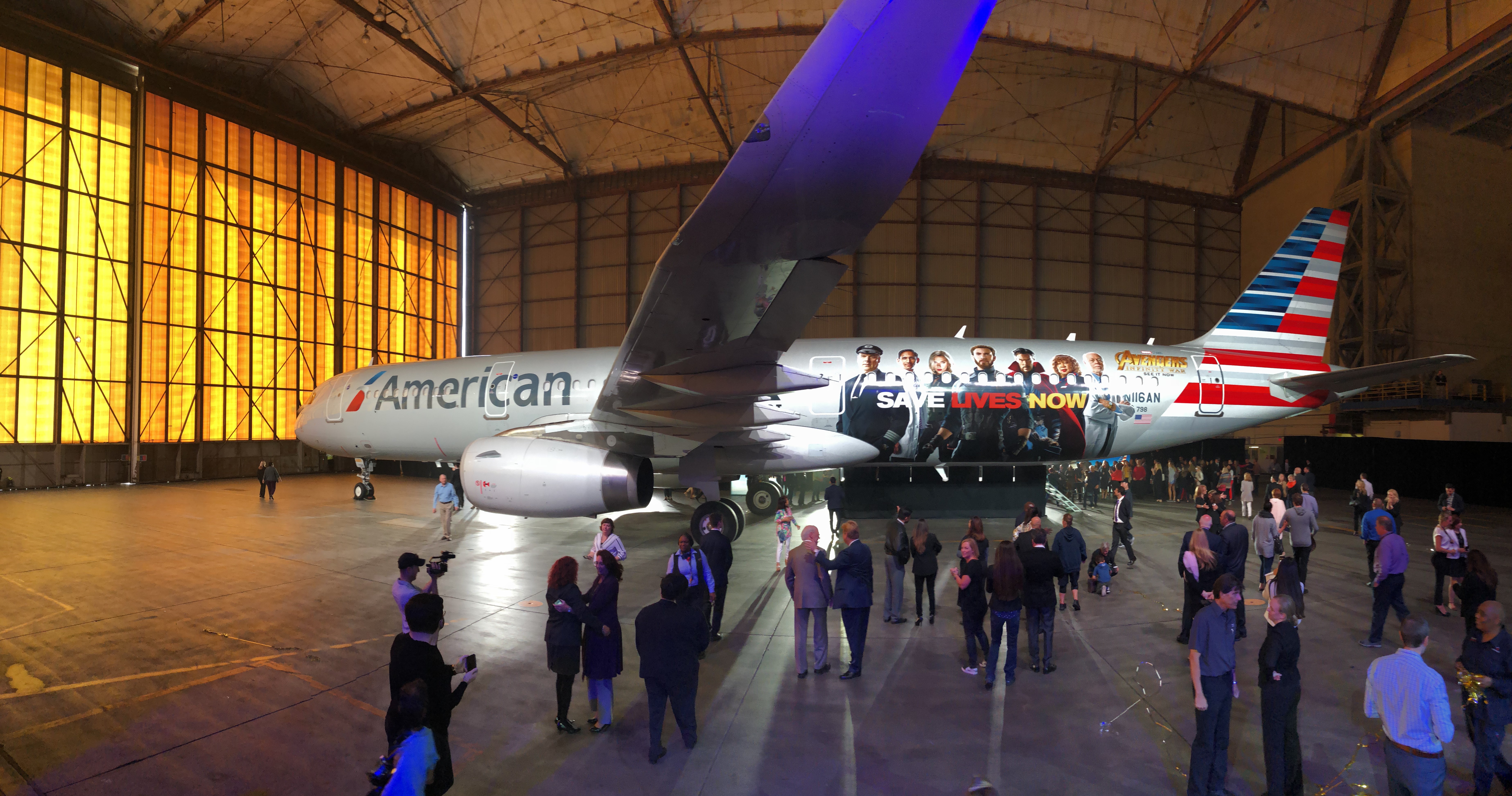 American Airlines New Stand Up To Cancer/The Avengers Livery - N116AN