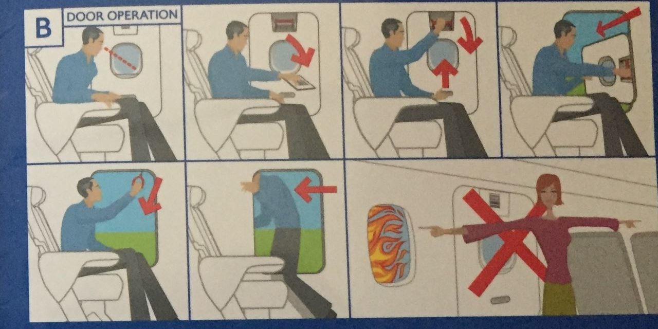 Here are some changes to a British Airways safety card