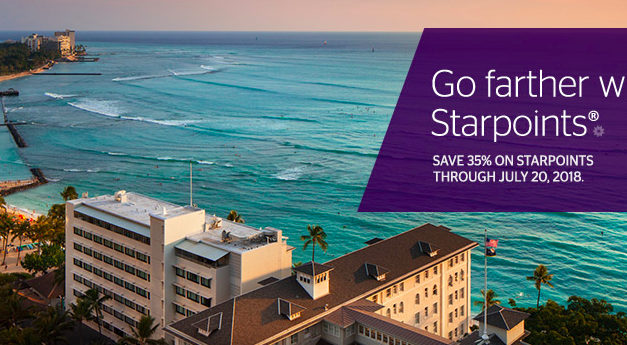 Final two days: Purchase Starpoints with 35% discount at 2.2 cents per point