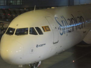 Sri Lankan A321 at AUH