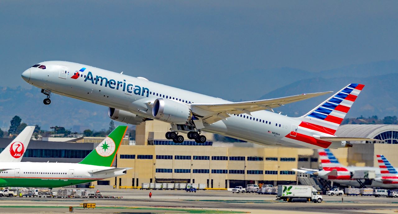 a plane taking off from a runway