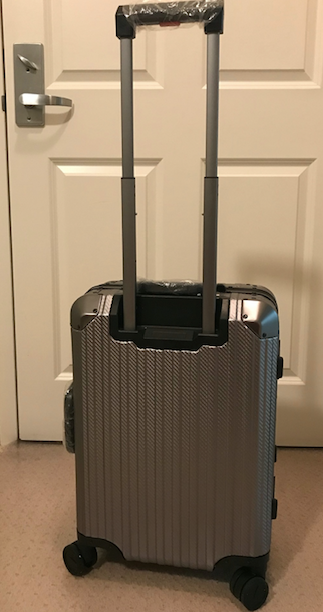 a suitcase with two handles