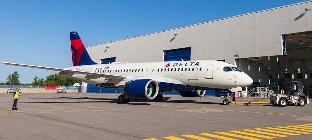 Here are the pictures of the brand new Delta A220