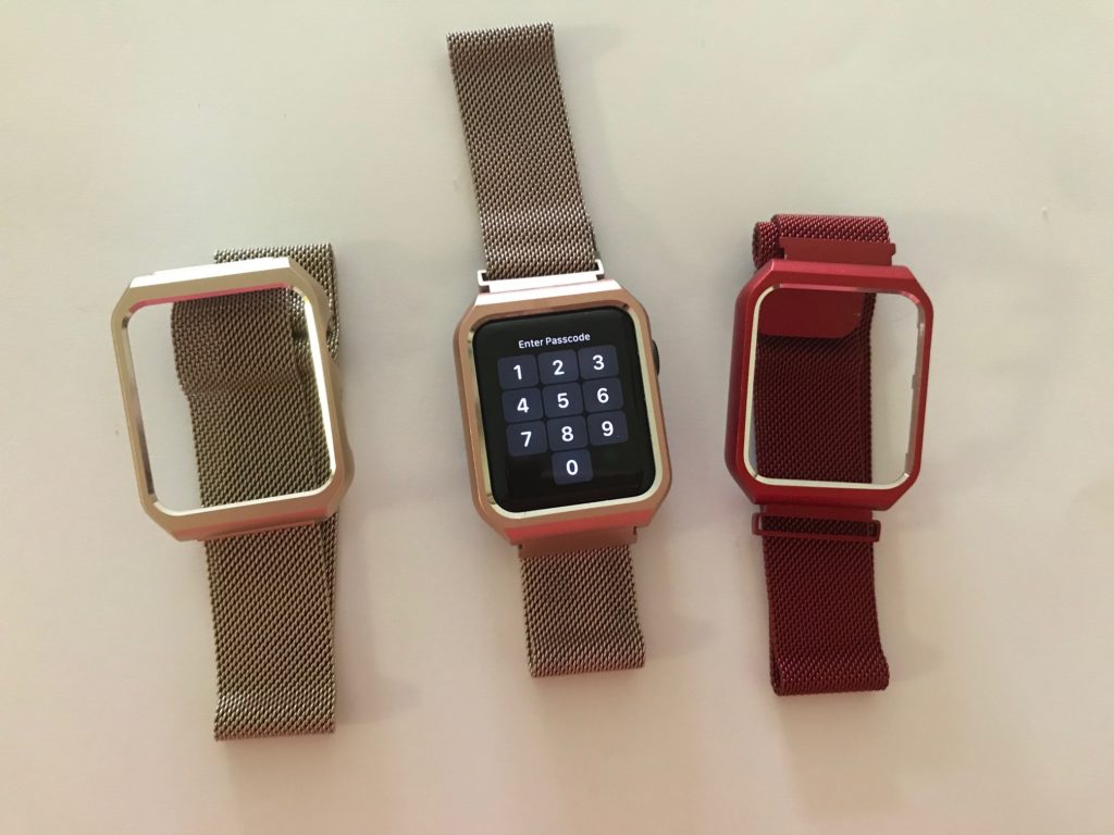 a group of smart watches
