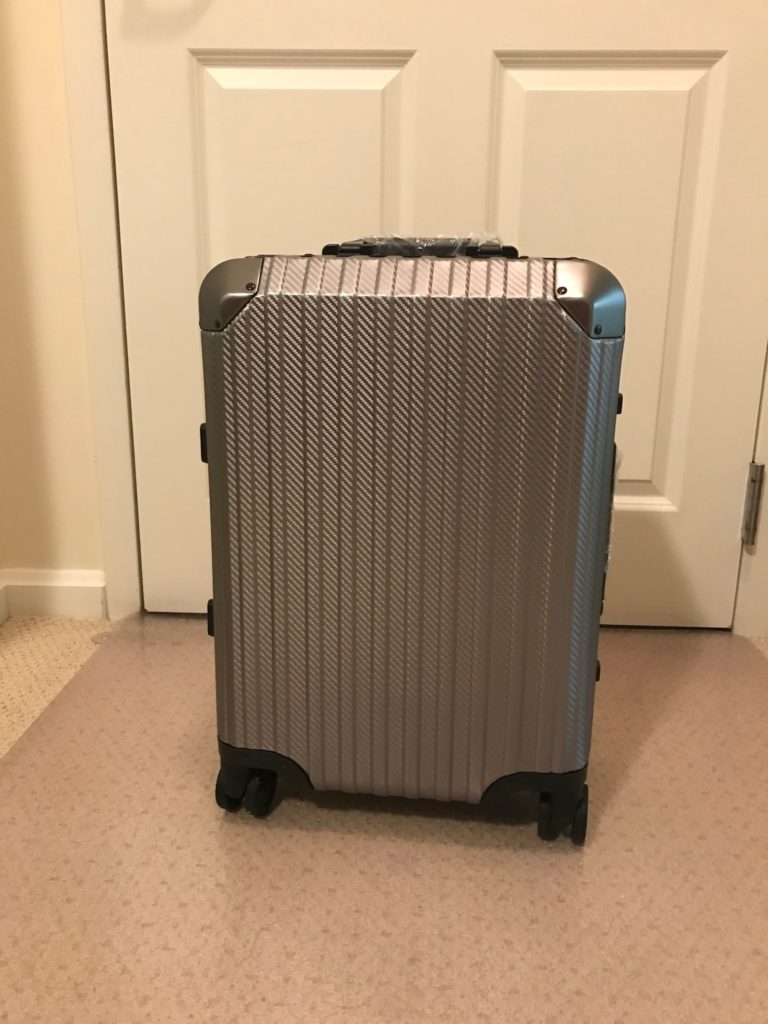 a suitcase on the floor