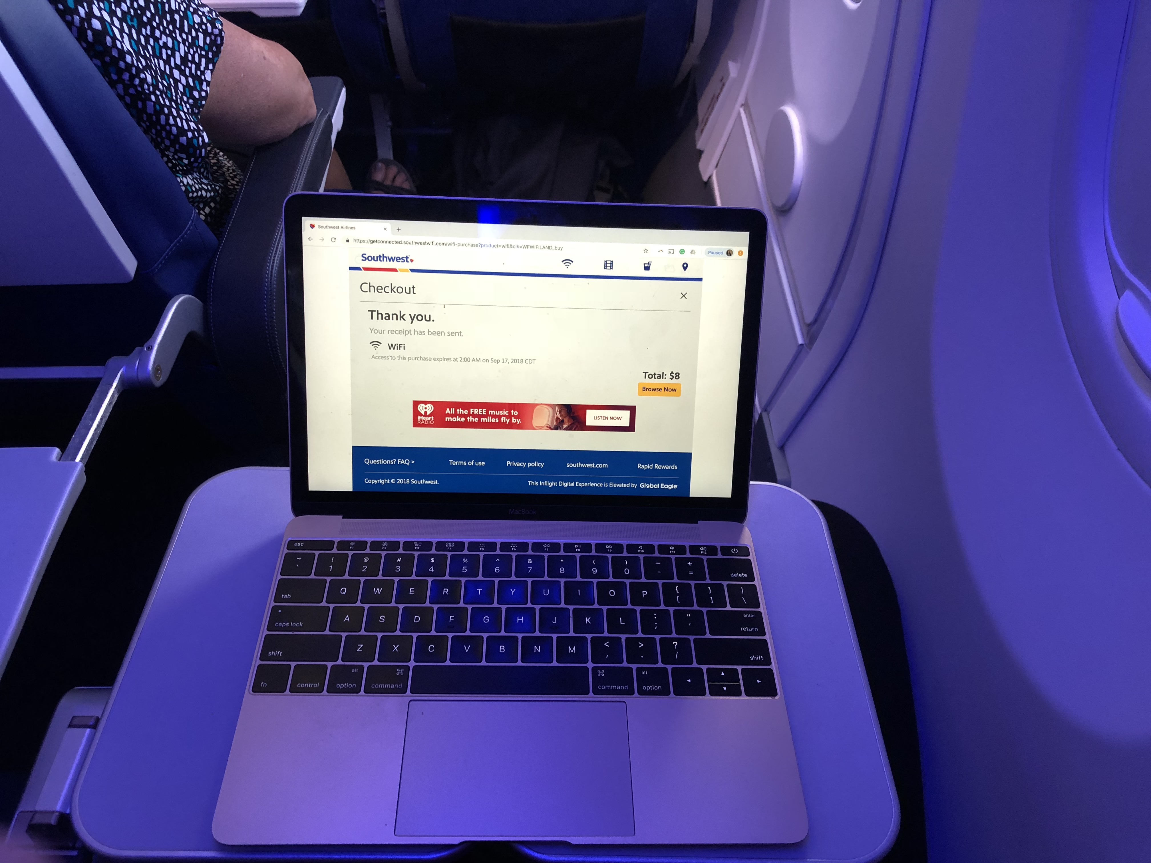 Southwest Airlines Boeing 737 MAX Wi-Fi