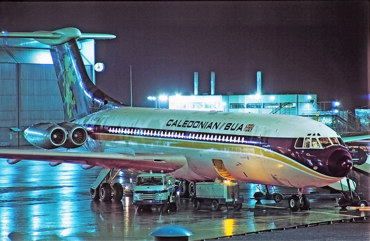 a large airplane parked at an airport