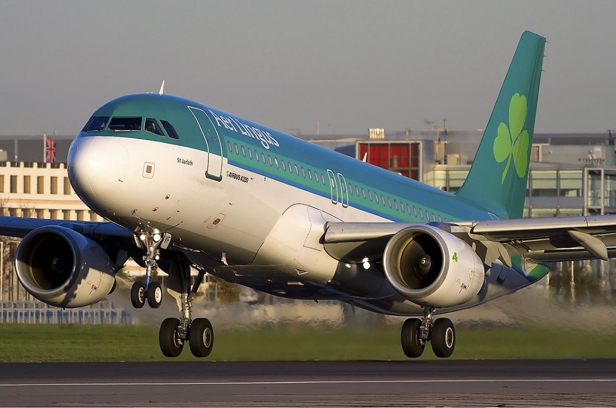 a plane taking off from a runway