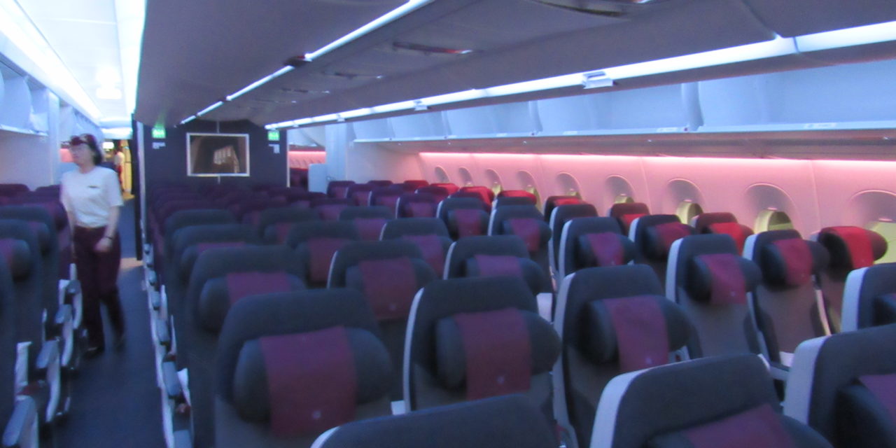 Qatar Airways A350 Economy Class Review DOH-KWI