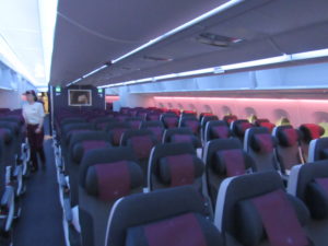 Qatar Airways Economy Class Cabin