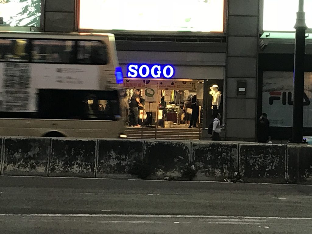 a bus driving on the street