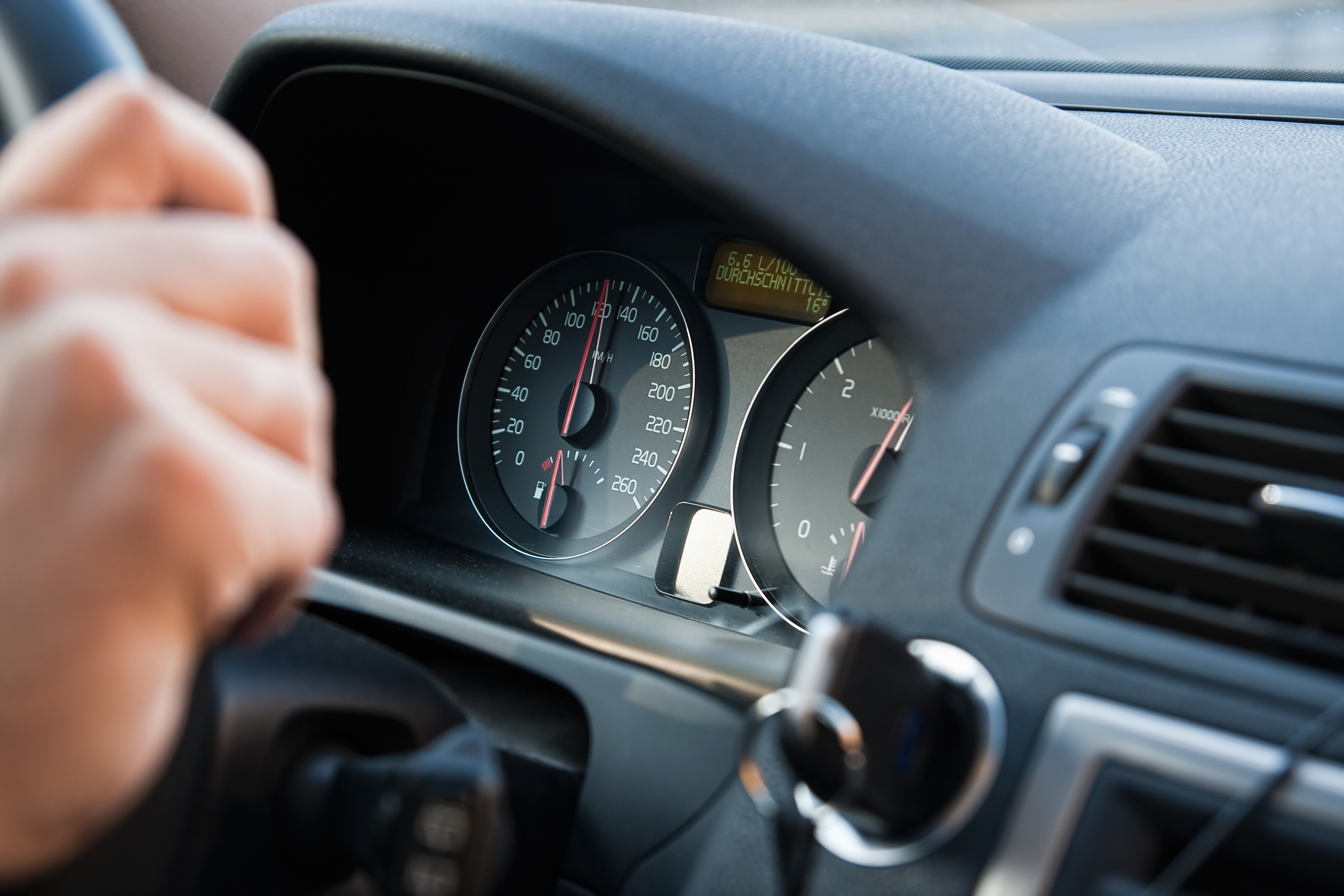 a close up of a car dashboard