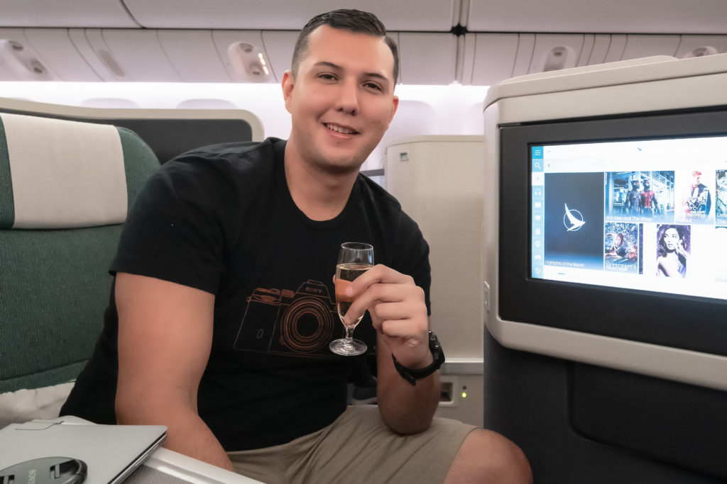 Cathay Pacific Business Champagne