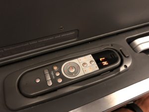 a remote control in a case