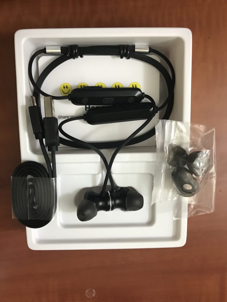 a black headphones and a black cable