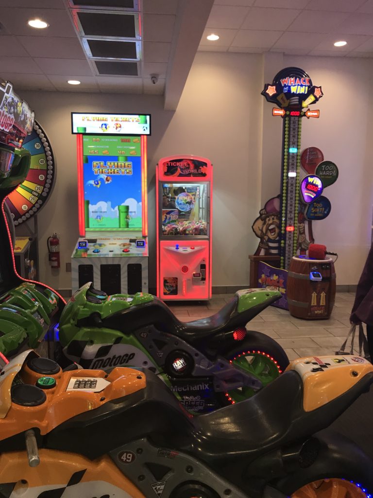 a group of arcade games