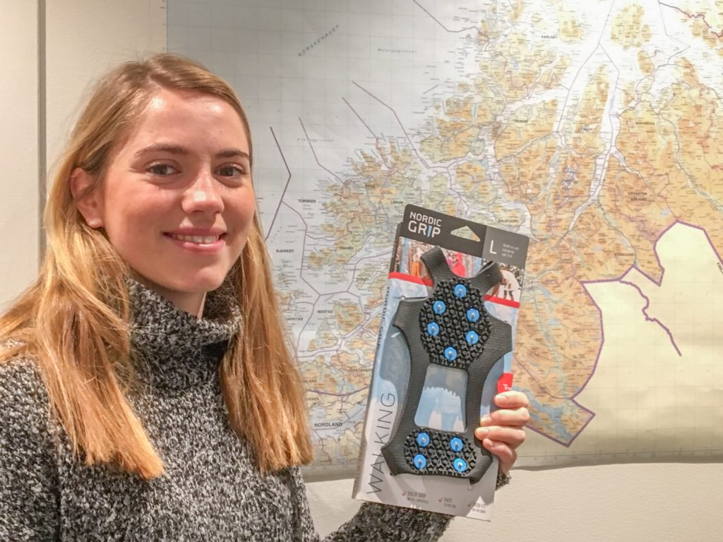 a woman holding a map