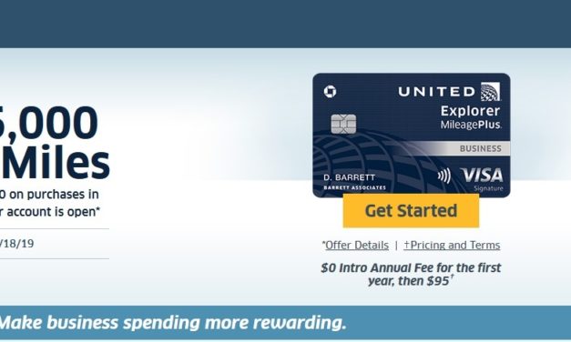 75,000 United Miles Bonus for Signing up for the Chase United Explorer Business Card