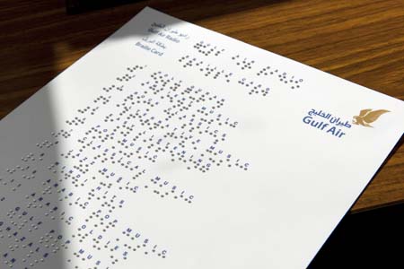 Did you know airlines provide safety cards in Braille?