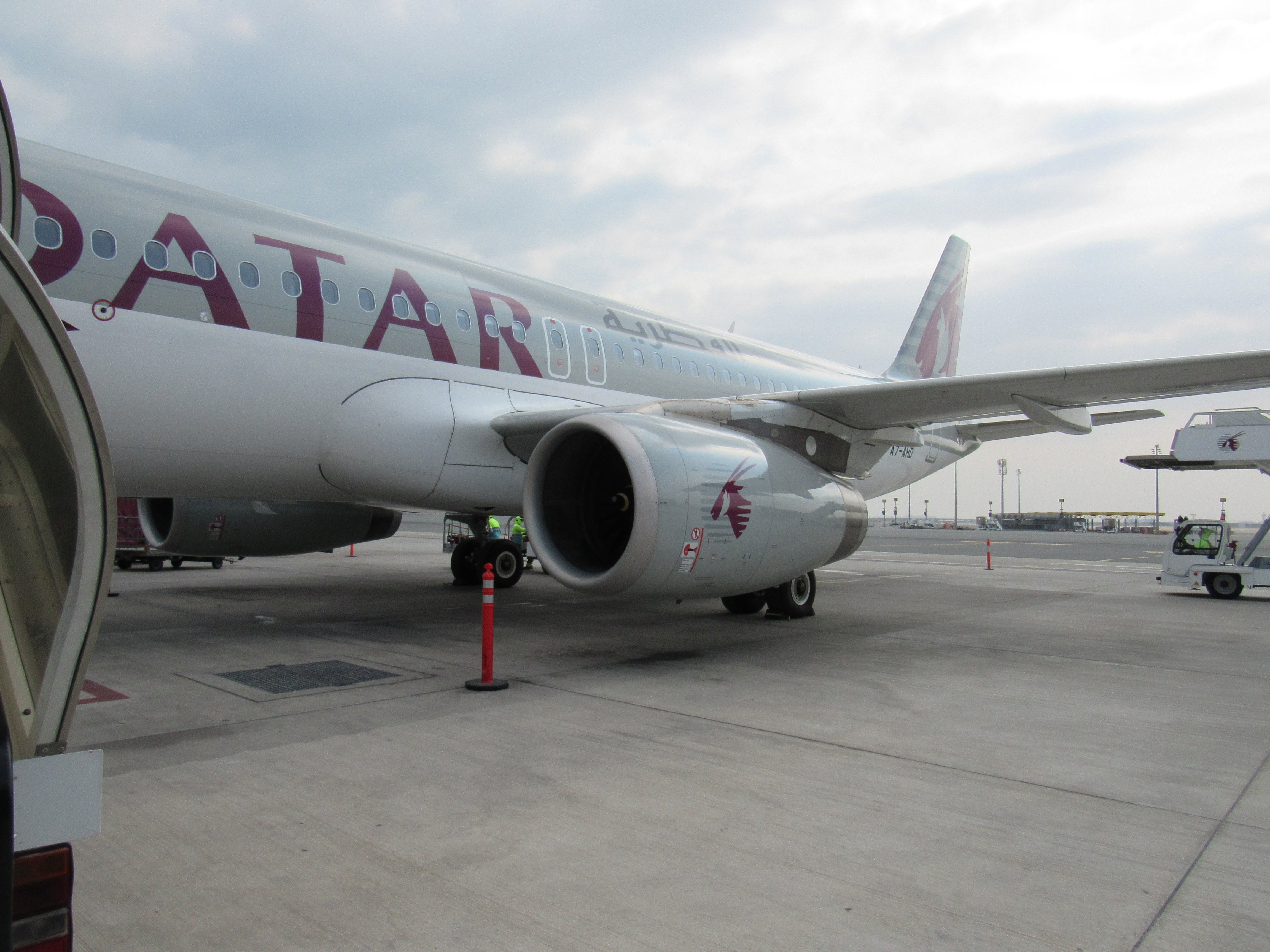 Qatar Airways A320 on Arrival at DOH