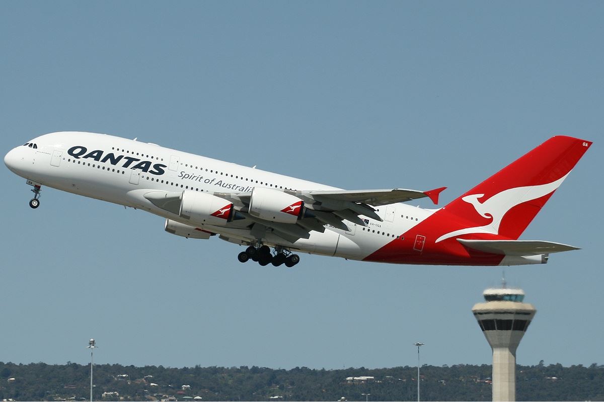 a large airplane flying in the sky