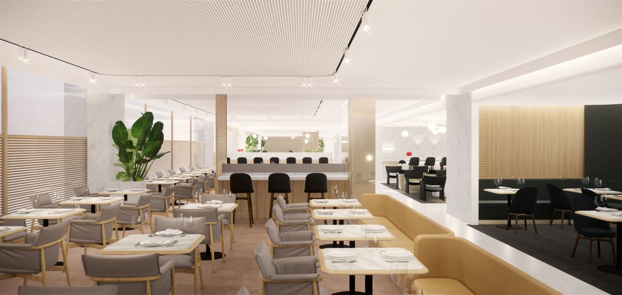 A sneak peek of the new Qantas Singapore first class lounge