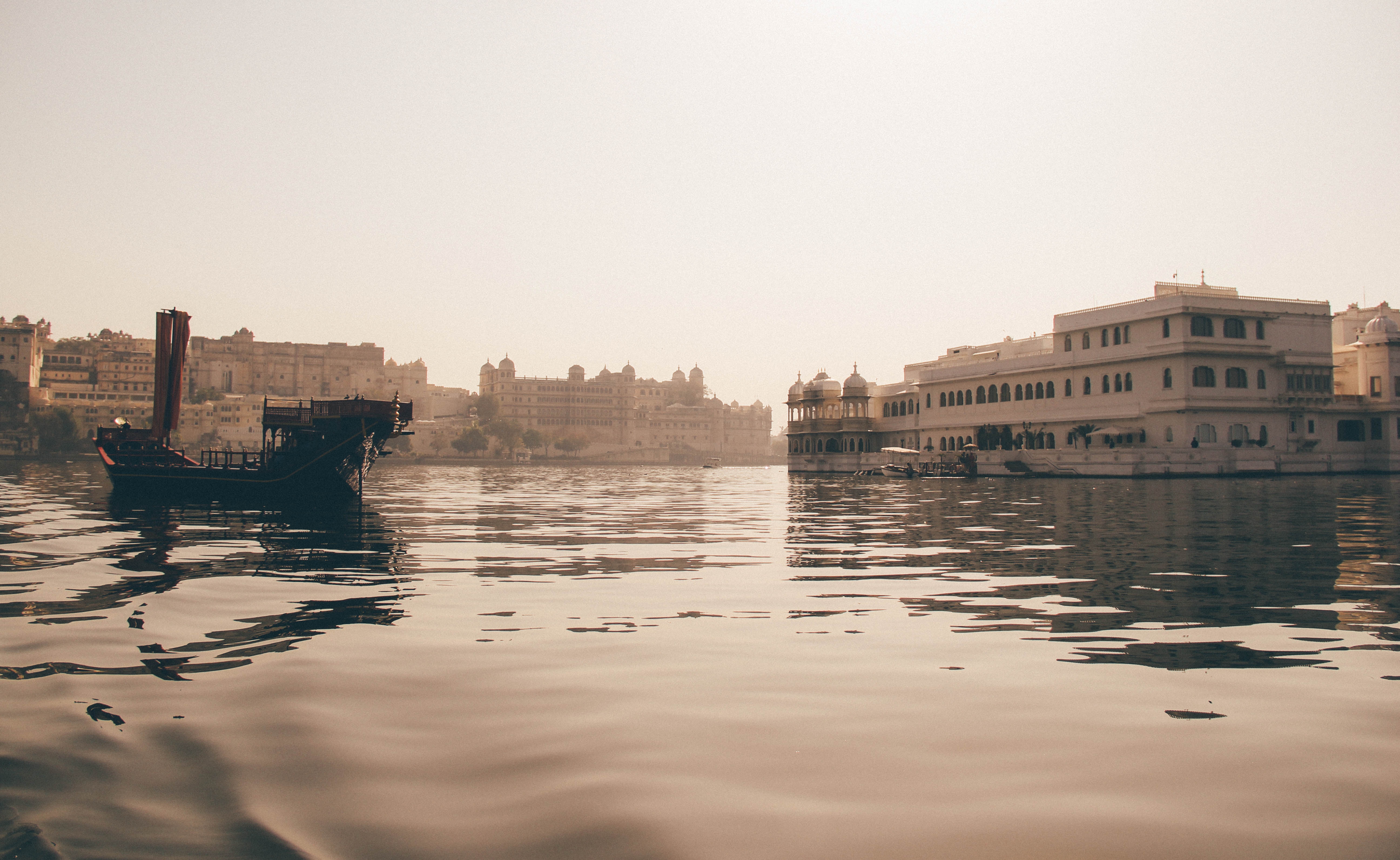 a boat on the water