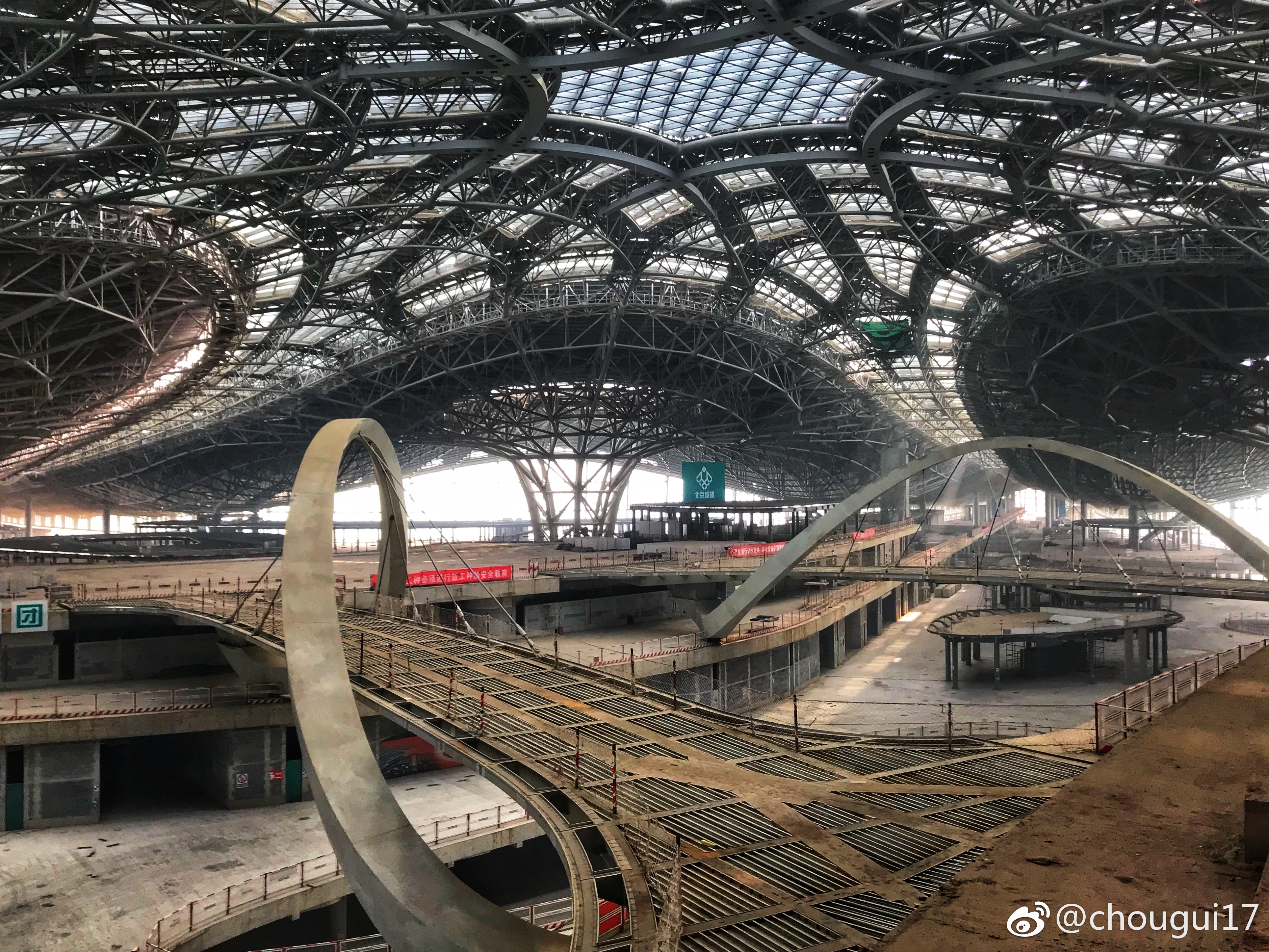 Interior of Daxing Airport