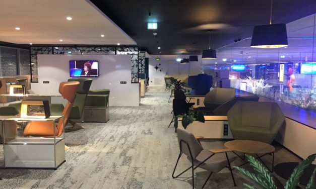 The Toulouse airport business class lounge is nothing to write home about