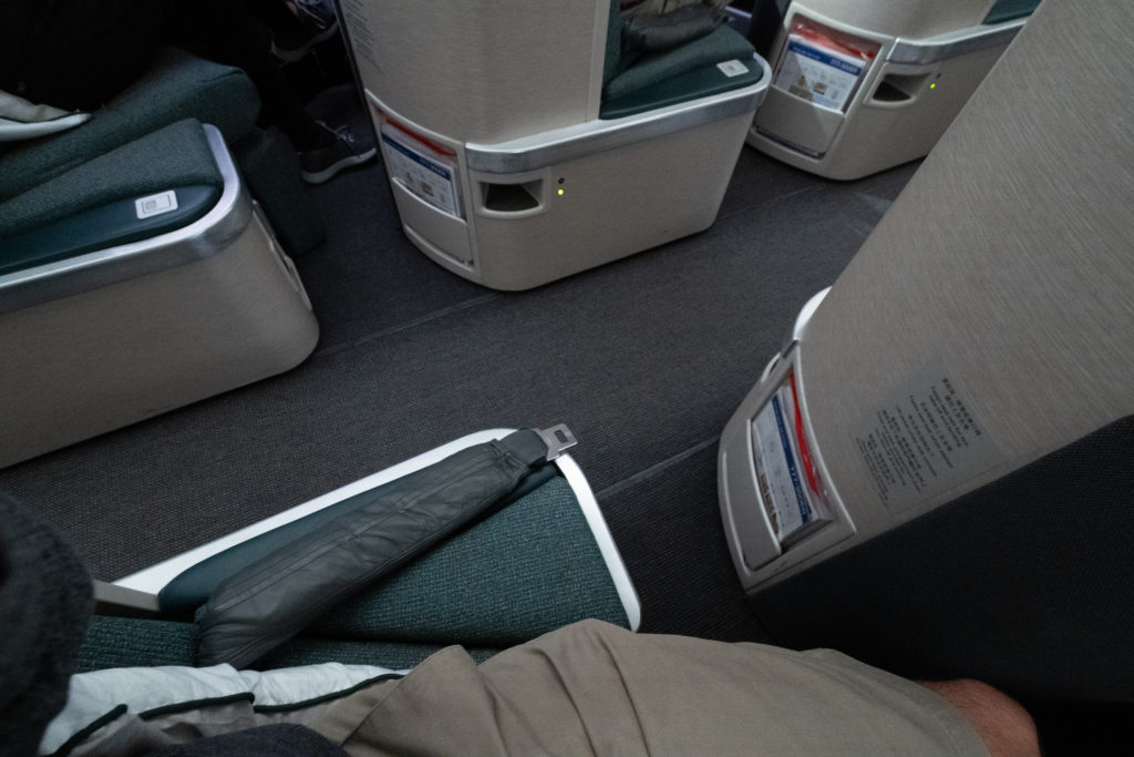 Cathay Pacific Shoe Storage