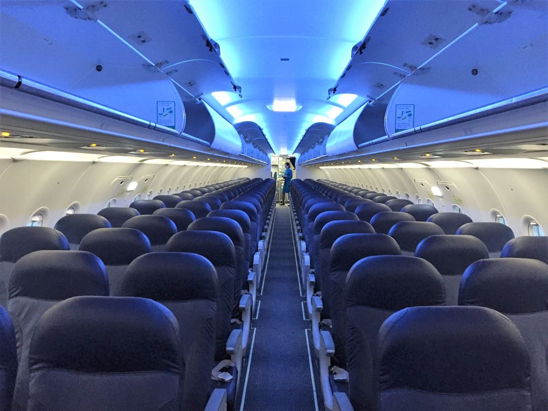Aer Lingus A320 Cabin With Mood Lighting 