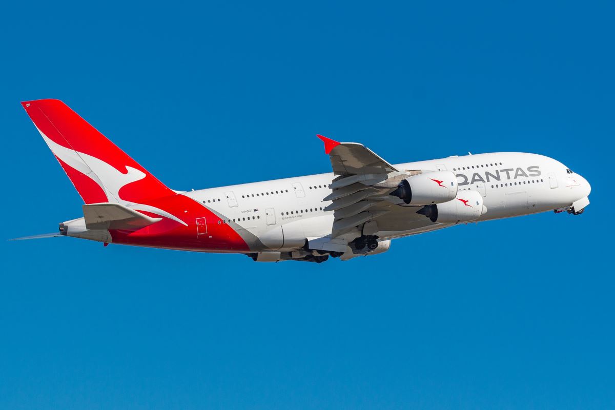 a large airplane flying in the sky