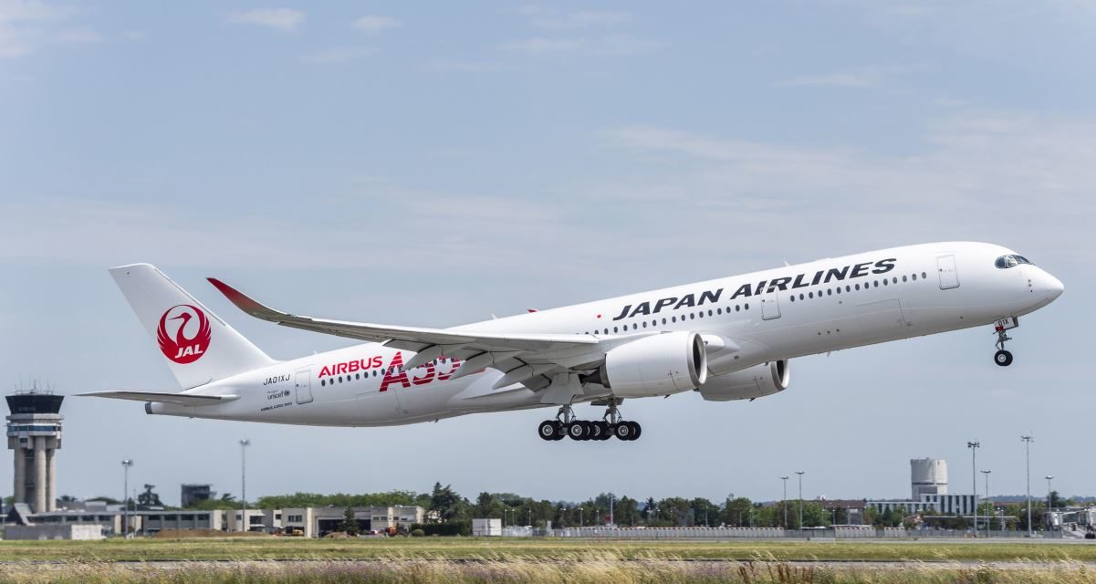 Japan Airlines takes delivery of their very first Airbus aircraft