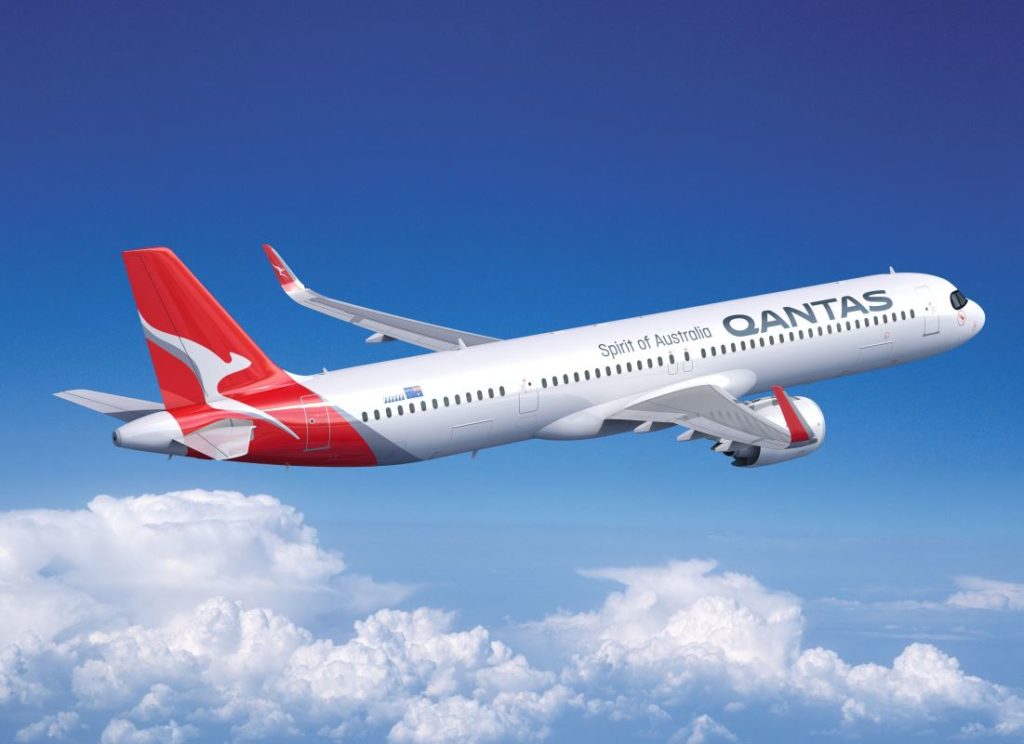 Qantas A321XLR render