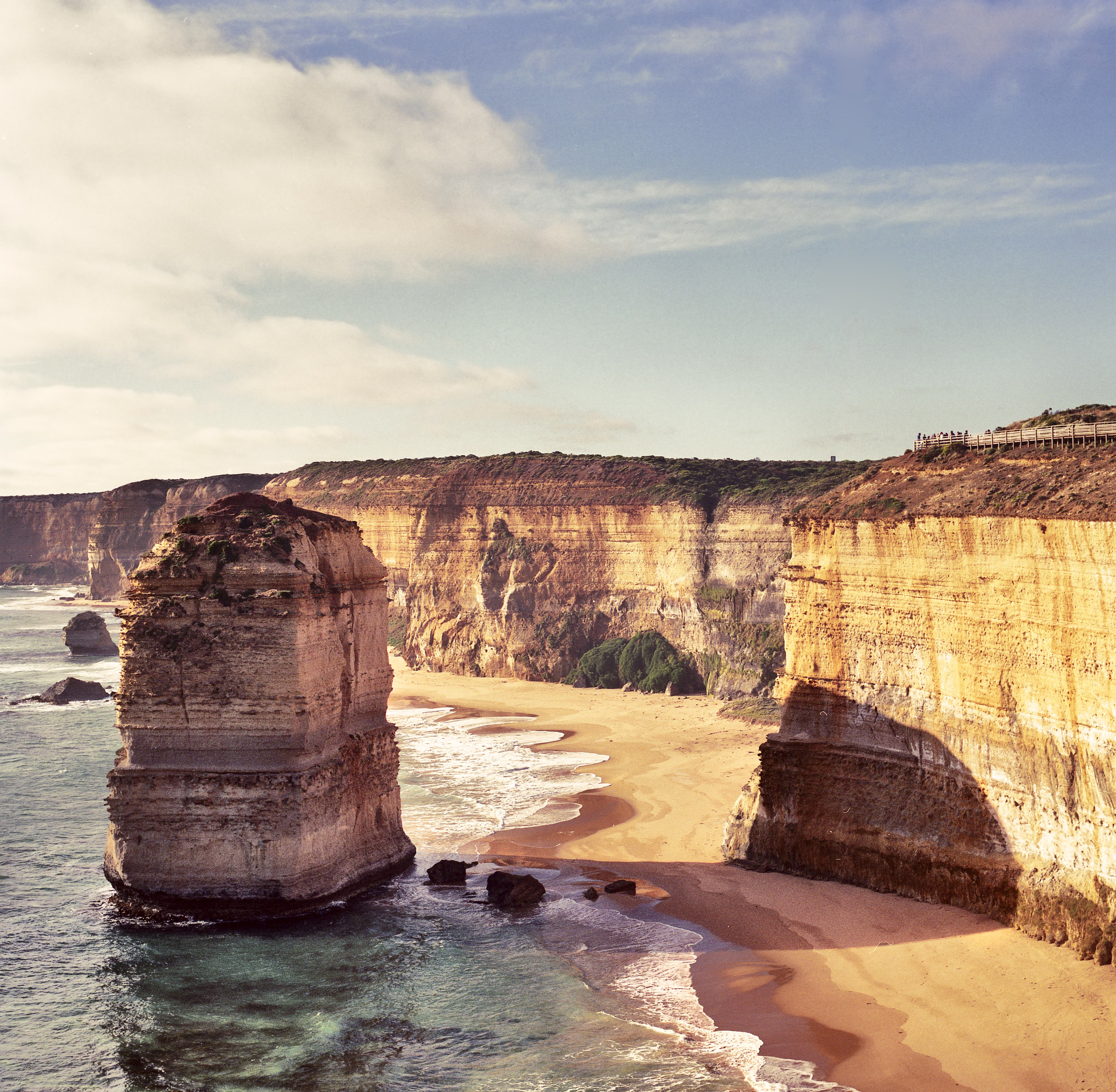 a large rock formations on a beach