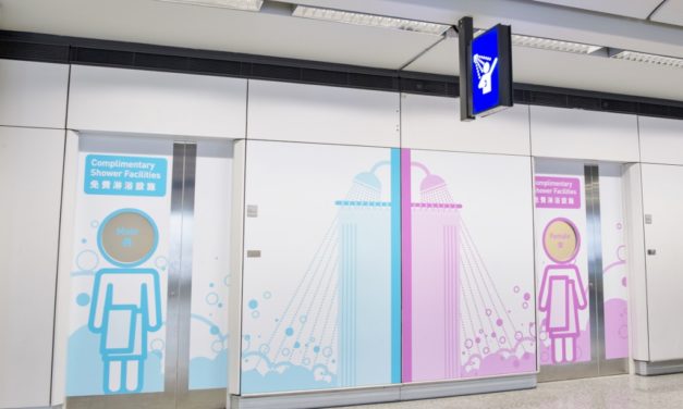 These airports offer free shower facilities for transit passengers