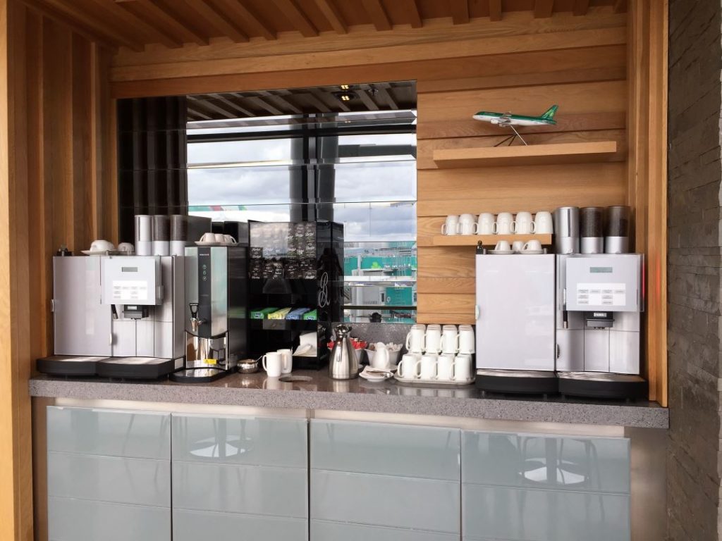 Aer Lingus lounge Dublin Coffee Machine Downstairs