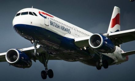 A British Airways Club Europe flight from London to Dublin