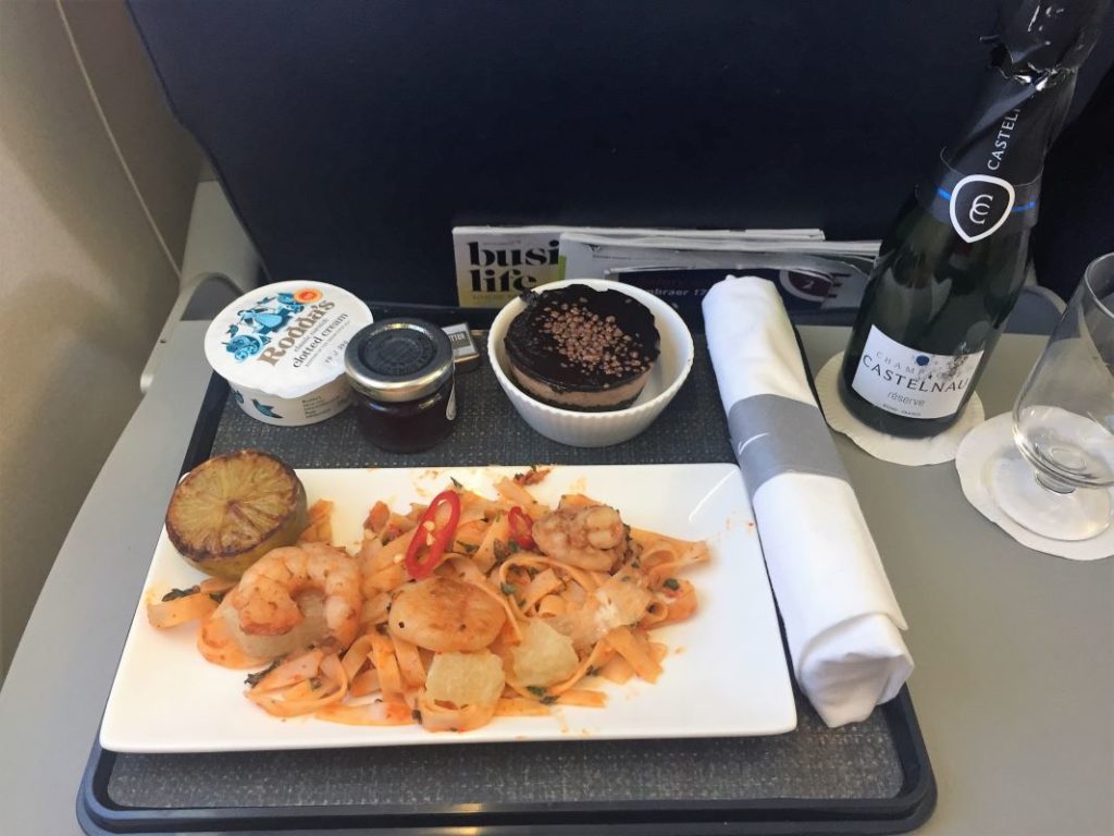 British Airways CityFlyer meal