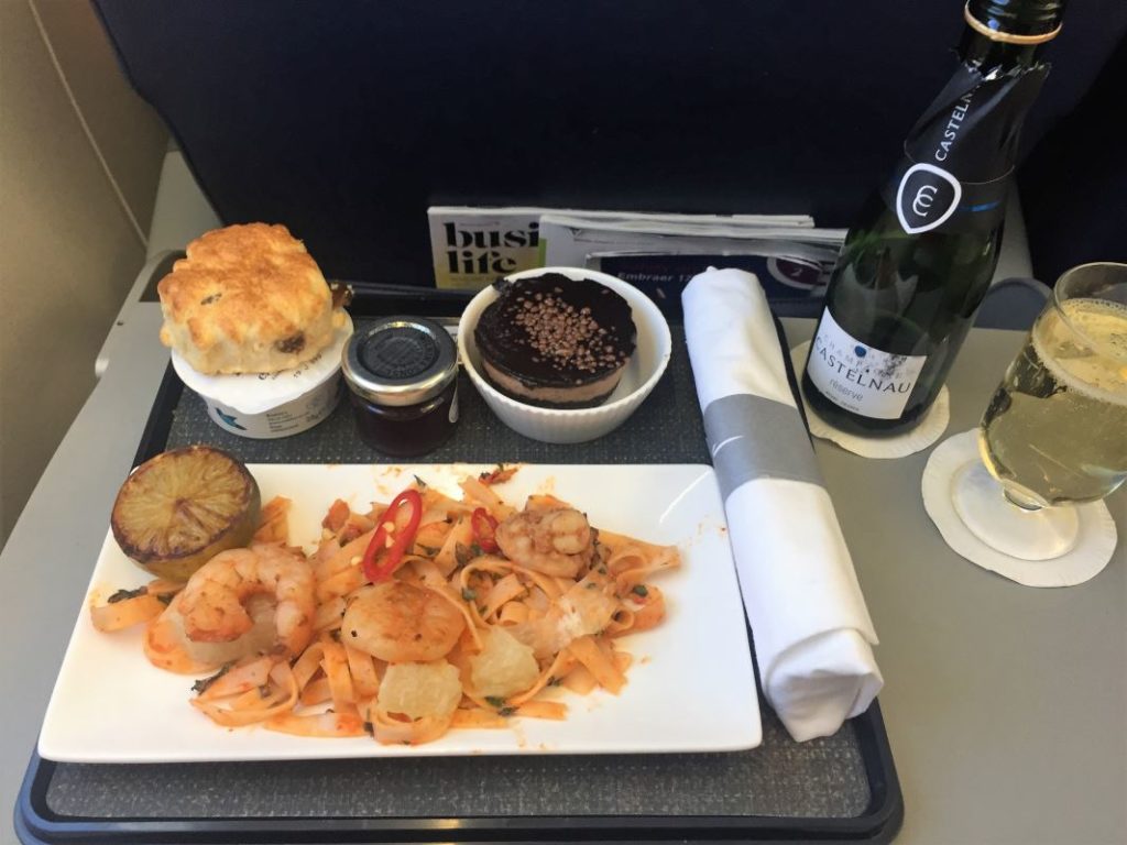 British Airways CityFlyer Club Europe Meal