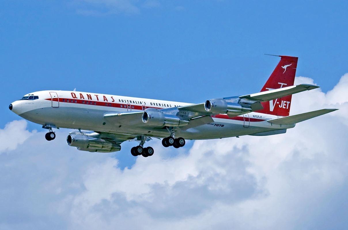 Due in Australia - John Travolta's Qantas Boeing 707