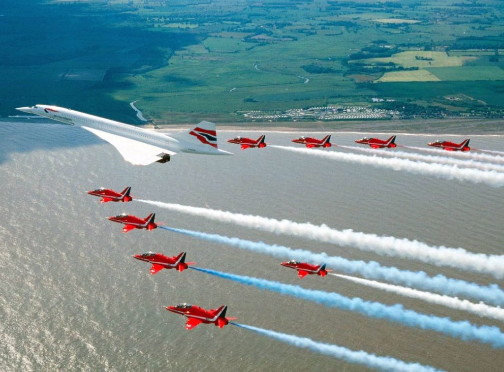 Red Arrows and Concorde