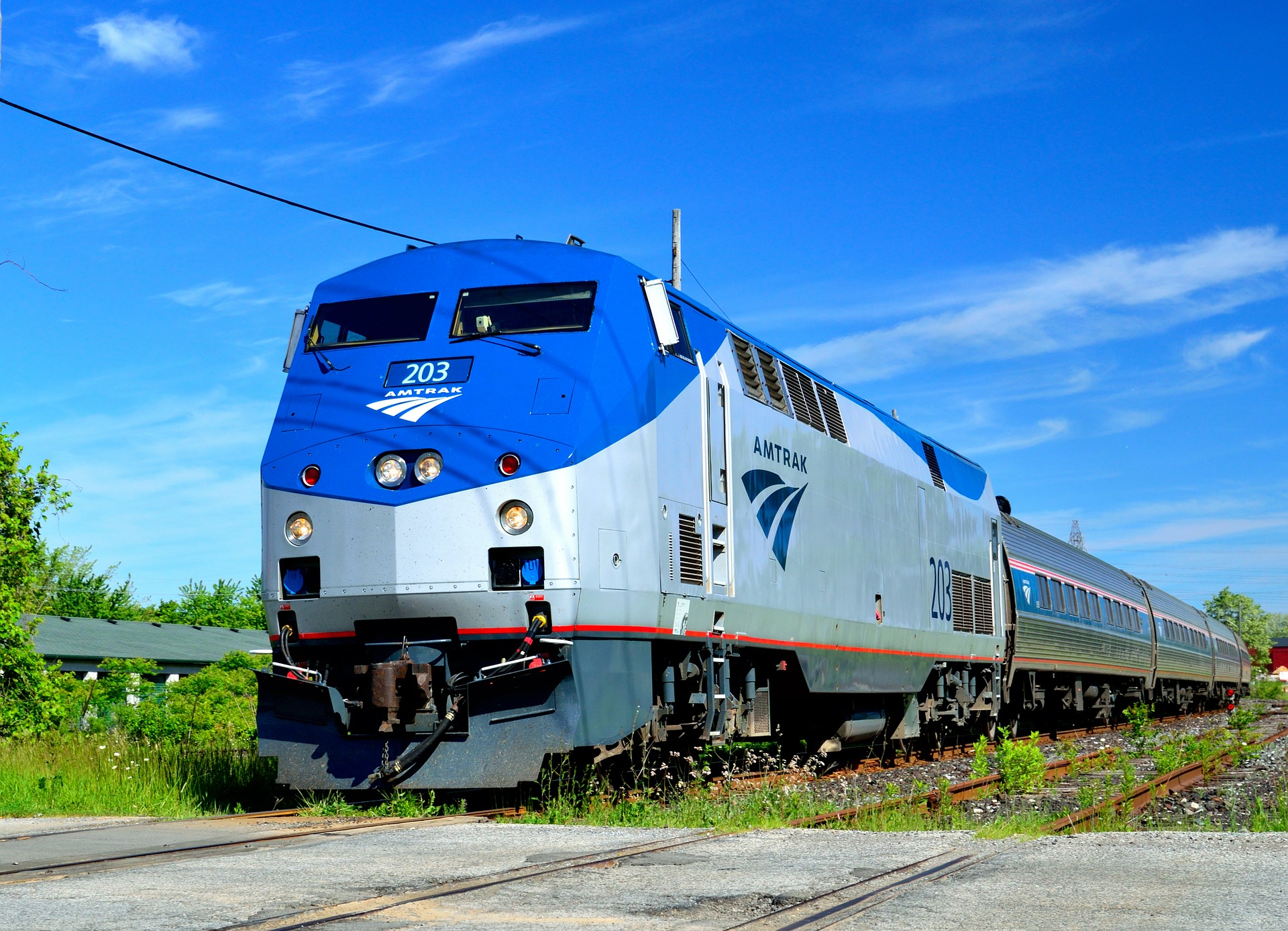 a train on the tracks