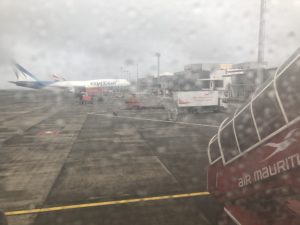 a view of an airport from a window