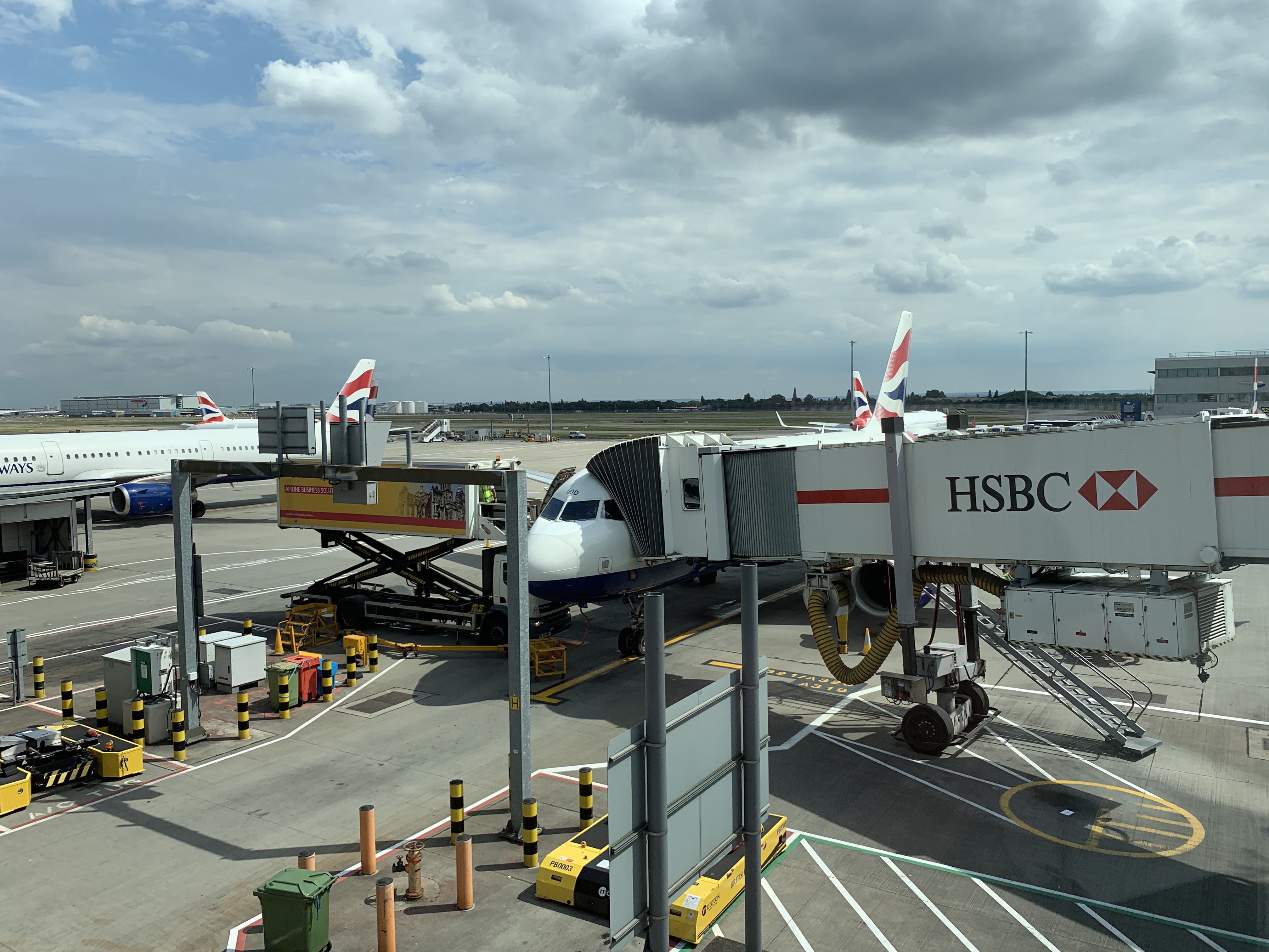 an airplane at an airport